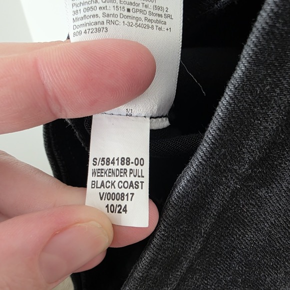 Old Navy Black High Waisted Weekender Wide Leg Pull On Cropped Jeans Size 12 - Picture 4 of 6